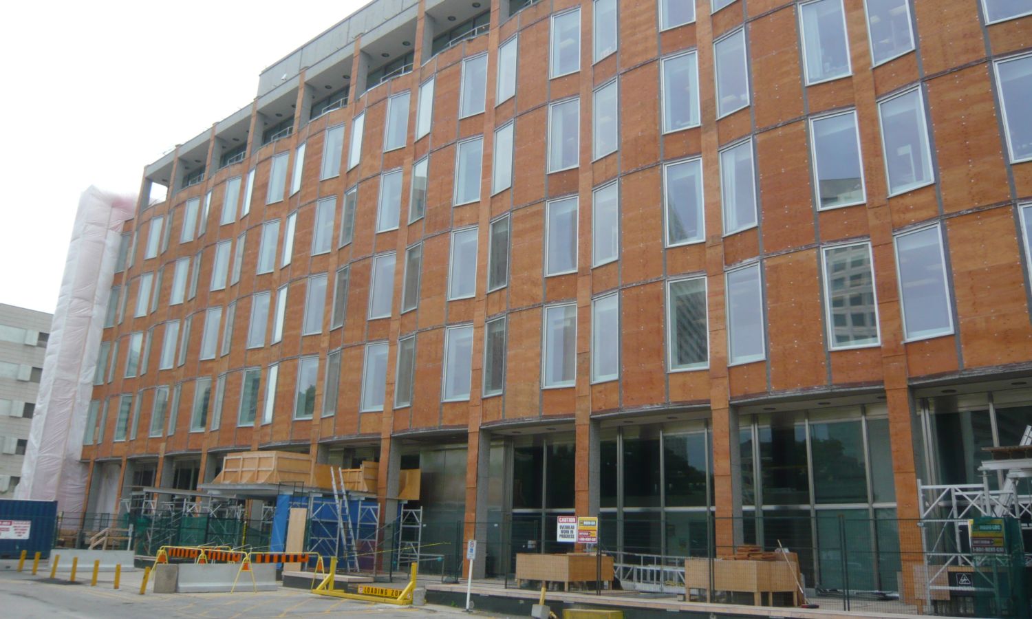 Exterior envelope improvements, Workers Compensation Building, 1x1 Architecture and A49 (image source: Winnipeg Architecture Foundation)