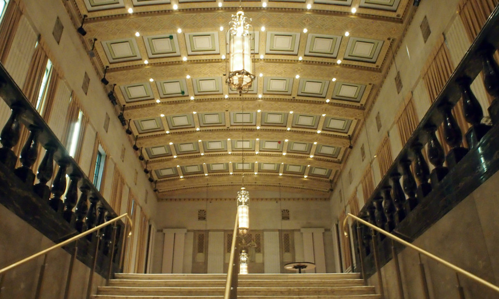 Looking up the Sparks Stair to the Main Hall