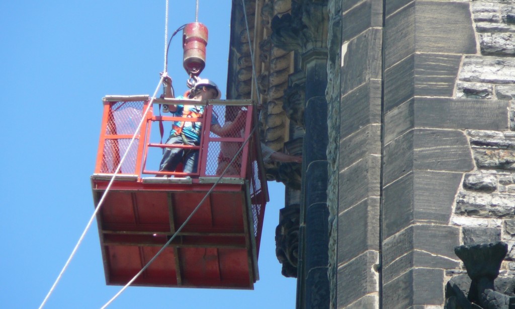 Investigating at the Southwest Tower of East Block